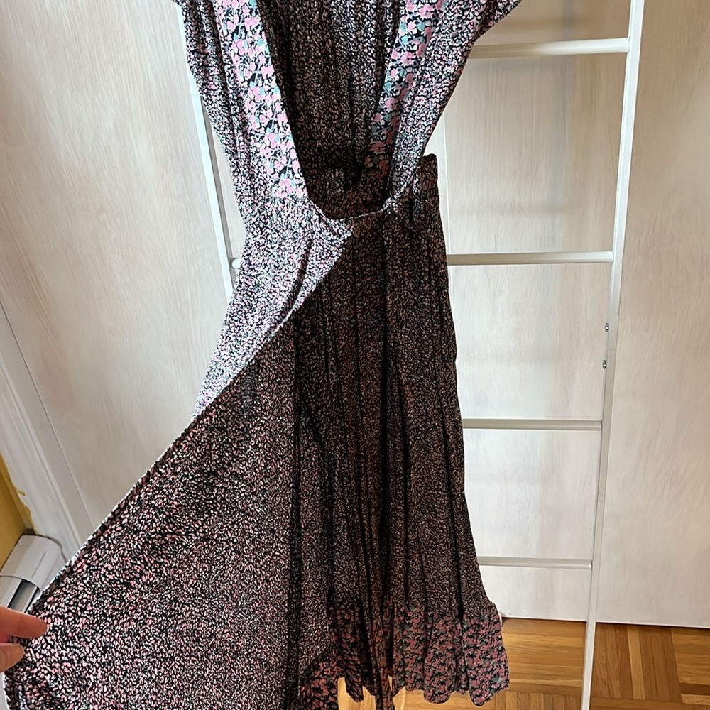 VINTAGE ADINI True Wrap Dress Ditsy Floral Size S - Picture 3 of 14